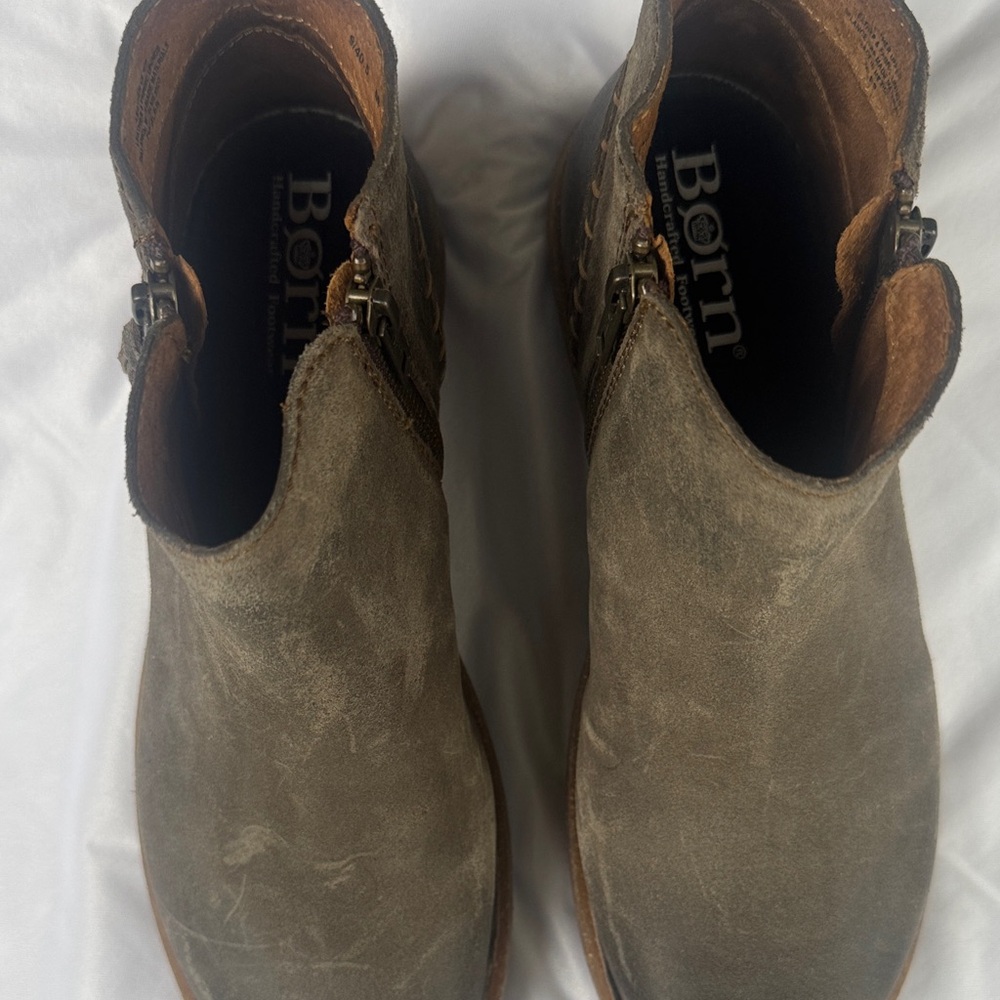 Born Khaki Ankle Booties - Picture 2 of 7